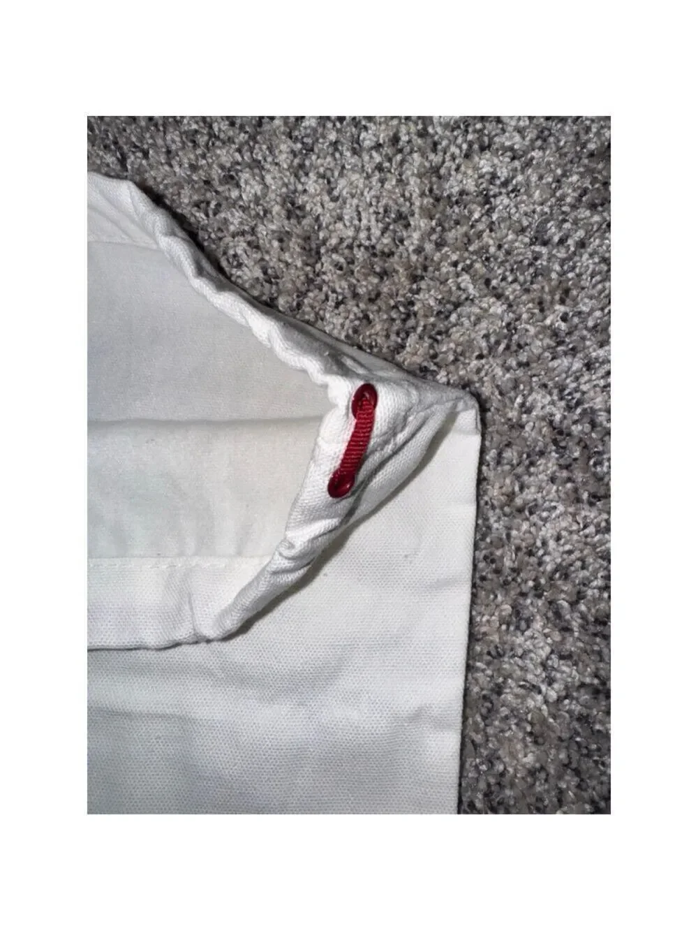 To Boot New York Adam Derrick Dust Bag Cream Red Drawstring 15x11.5